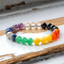 chakra bracelet, bracelet for chakras, bracelet for seven chakras