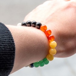 chakra bracelet, bracelet for chakras, bracelet for seven chakras