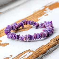 charoite, charoite bracelet, crystal bracelet, crystal jewelery