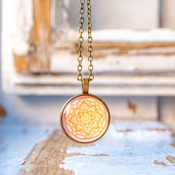 mandala necklace, handmade jewelry, mandala, handmade necklace