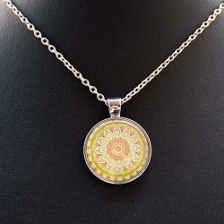 mandala, mandala necklace, energy necklace, handmade