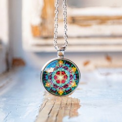 mandala necklace, energy necklace, affordable prices, crystal shop