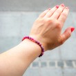 ruby bracelet, crystal bracelet, ruby, ruby crystal, ruby jewellery