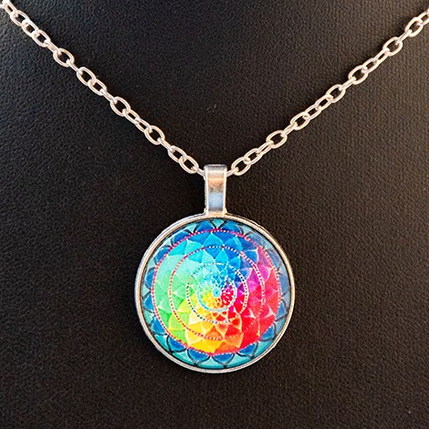 ogrlica mandala, mandala, energijski nakit, meditacija