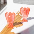 CHERRY QUARTZ angel, CHERRY QUARTZ crystal