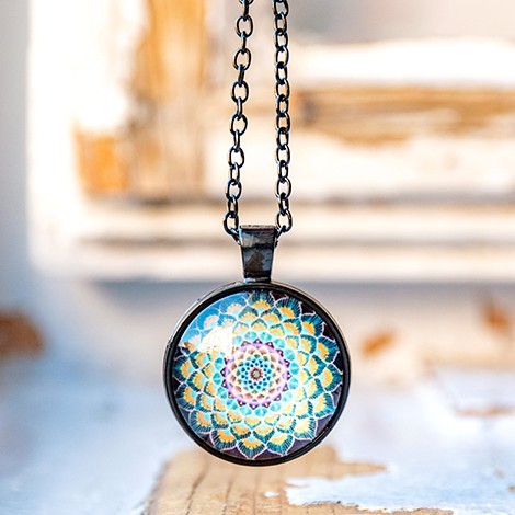 ogrlica mandala, mandala, energijski nakit, meditacija