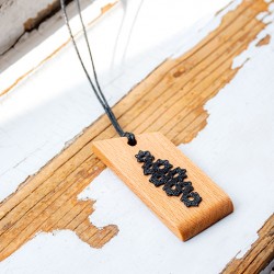 NECKLACE LASE BLACK Handmade jewelry