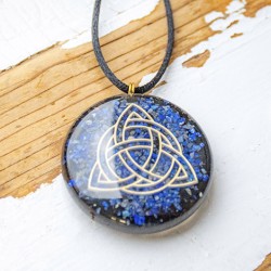 lapis lazuli, črni turmalin, orgonit, orgonit ogrlica, orgonit nakit, energijski nakit, sevanje