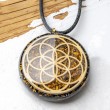 orgonite, handmade, tiger eye orgonite, seed of life, flower of life, flower of life orgonite