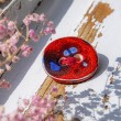 ceramic brooch ceramic products, unique handmade brooch made in Slovenia natural materials