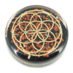 red jasper, jasper, black tourmaline,orgonite, orgonite plate, orgonites for personal use