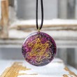 ROSEQUARTZ BLACK TOURMALINE  orgonite necklace orgone energy orgonite