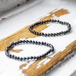MORION BLACK QUARTZ bracelet, morion crystal, smoky quartz