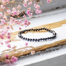 MORION BLACK QUARTZ bracelet, morion crystal, smoky quartz