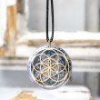 CLEAR CRYSTAL TOURMALINE  orgonite necklace radiation protection