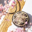 RHODOCROSITE TOURMALINE  orgonite ,necklace rhodocrosite crystal, radiation protection