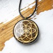 BRONZITE BLACK TOURMALINE orgonite necklace, orgone energy