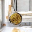 TEKTITE BLACK TOURMALINE  orgonite necklace ORGONE ENERGY