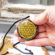 TEKTITE BLACK TOURMALINE  orgonite necklace ORGONE ENERGY