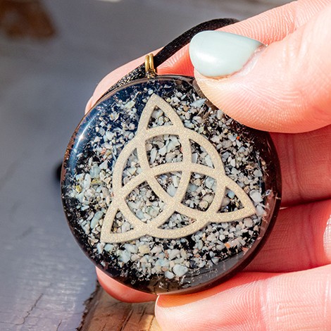 LARIMAR BLACK TOURMALINE orgonite