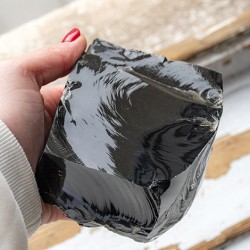OBSIDIAN rough bigger piece , obsidian crystal, obsidian stone