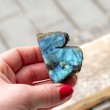 LABRADORITE crystal semi-polished labradorite gemstone