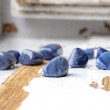 blue quartz crystal pendant, crystal shop, energy jewerly blue quartz gemstone