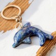sodalite keychain. crystal keychain, sodalite, sodalite crystal