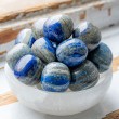 fluorescent crystals, lapis lazuli, fluorescent lapis lazuli, polished crystals, lapis, lapis lazuli crystal