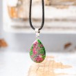 ruby zoisite, ruby zoisite necklace, crystal necklace, ruby zoisite jewellery