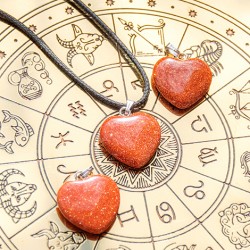 sunstone, sunstone necklace, sunstone jewellery, crystal necklace, crystal jewellery