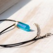 AQUA AURA ogrlica špica (posrebrena zanka), aqua aura, aqua aura ogrlica, aqua aura nakit