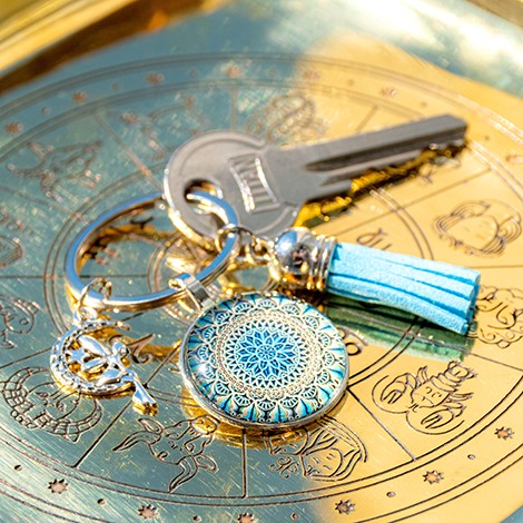 Mandala, mandala keychain, handmade, handmade mandala