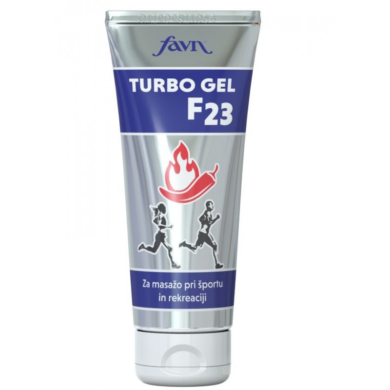 TURBO GEL F23,
warm and massage gel, massage after sports activities, gel with chili, chili