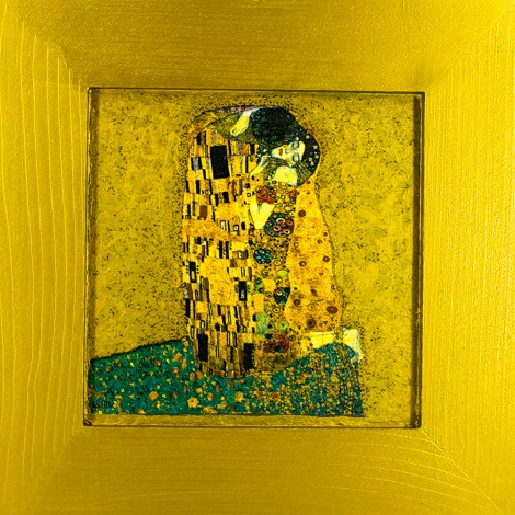 decoupage, bacio, klimt, slika, ročno delo