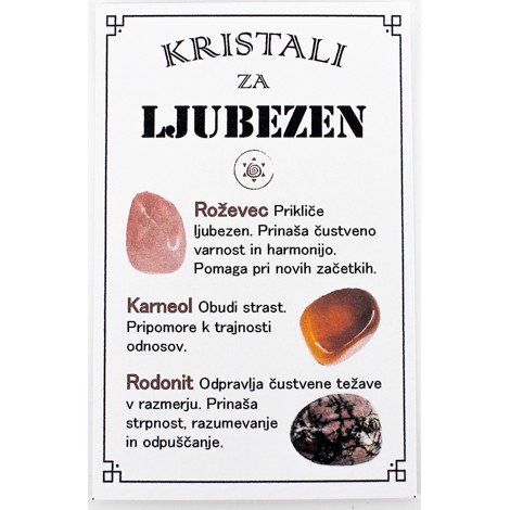komplet kristalov za ljubezen, rodonit, karneol, roževec, kristal, ljubezen