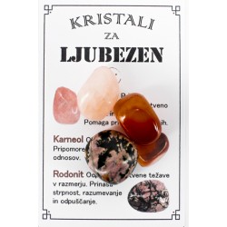 CRYSTALS FOR LOVE, rosequartz, rodonite, cornelian,