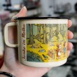 enamelled cup
