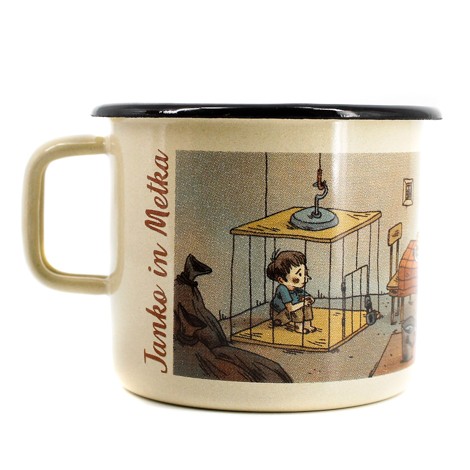 Enamelled cup, Hansel and Gretel, cute cup