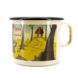 enamelled cup