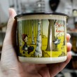 enamelled cup